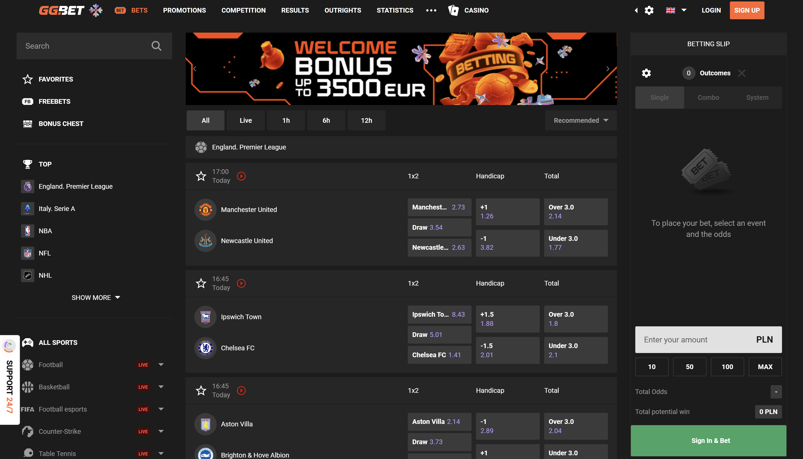 gg bet sporto lažybos