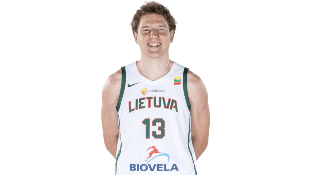 Lažybos online Eurobasket 2025 Lietuva Latvija Rokas Jokūbaitis