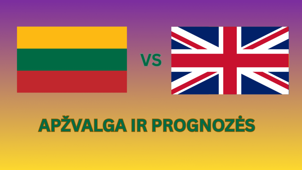 Eurobasket 2026 lažybos internetu Lietuva Didžioji Britanija