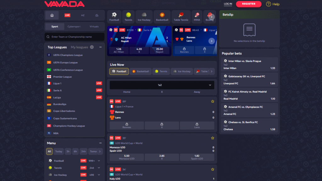 Sporto lažybos online Vavada