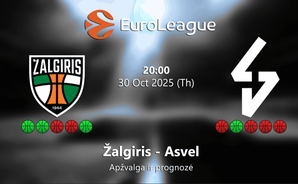 Lažybos internetu Eurolyga Žalgiris Asvel