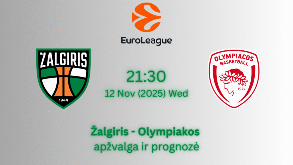 Eurolyga lažybos internetu Žalgiris Olympiakos