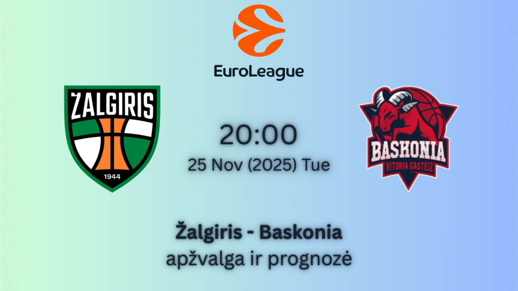 Lažybos online žalgiris eurolyga baskonia