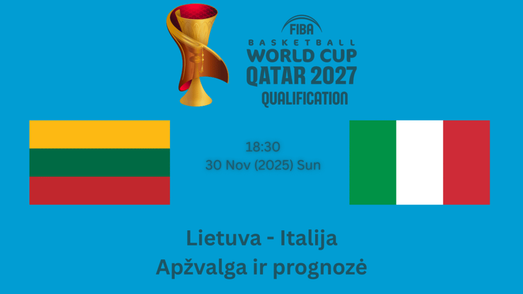 Lažybos internetu World Cup 2027 atranka Lietuva vs Italija