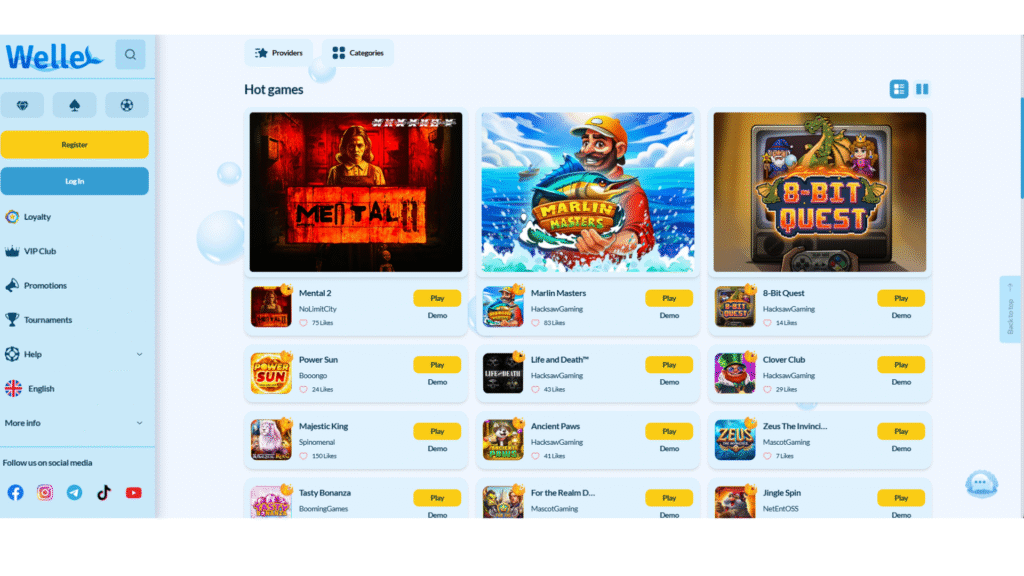 Lažybos casino online Welle