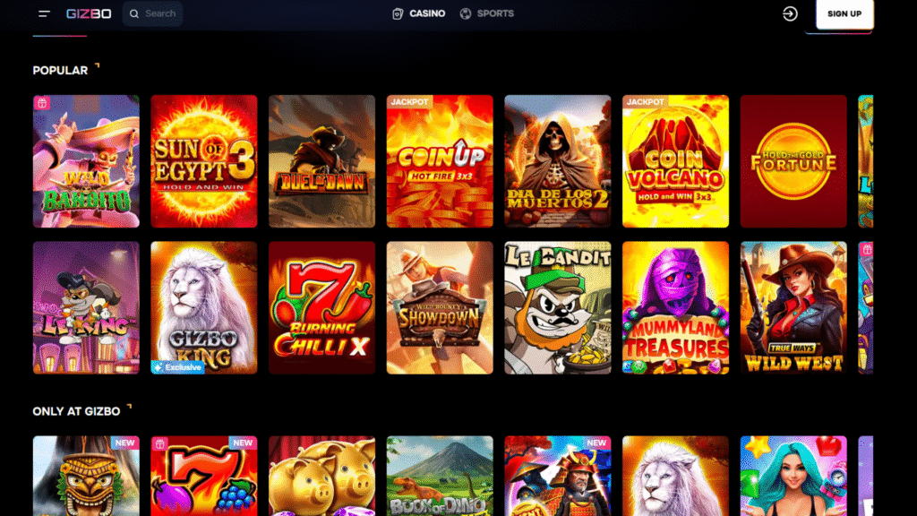 gizbo kazino sporto lazybos internetu