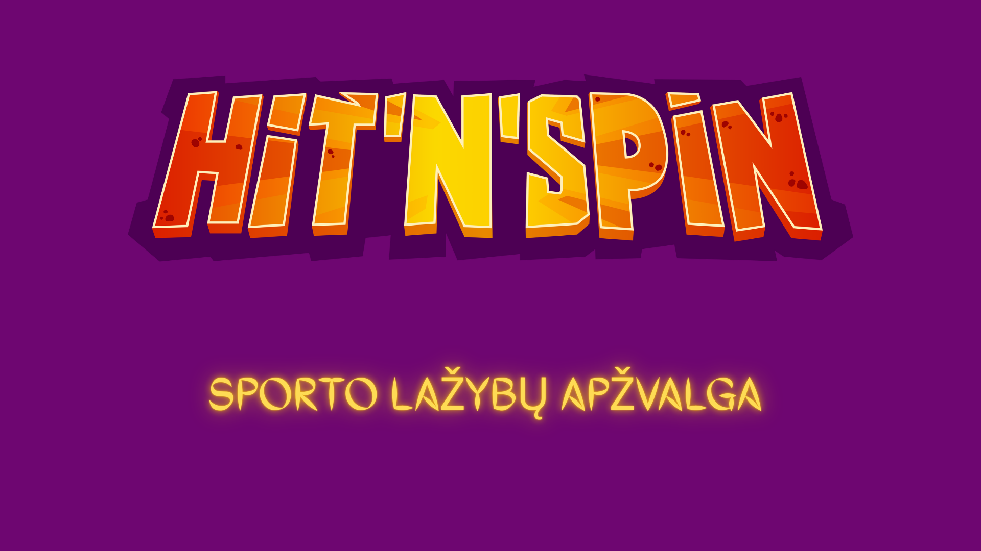 Sporto lažybos internetu HitnSpin