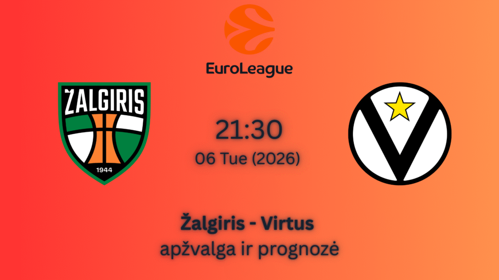 Lažybos internetu Eurolyga Žalgiris vs Virtus