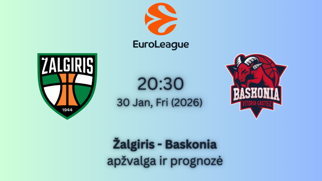 Eurolyga 2026 lažybos internetu Žalgiris