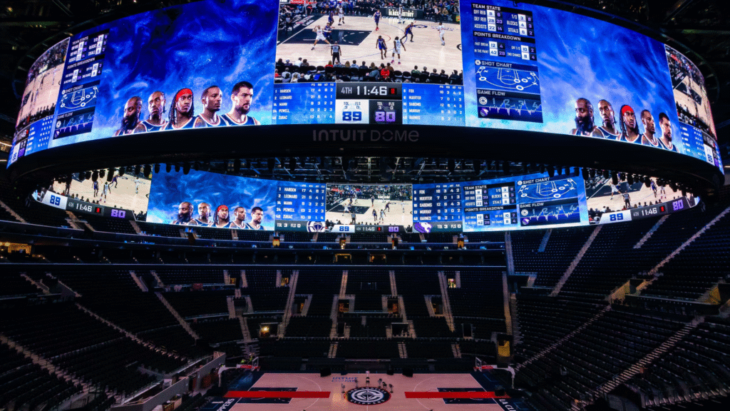 NBA All-star weekend lažybos internetu Intuit Dome arena LA