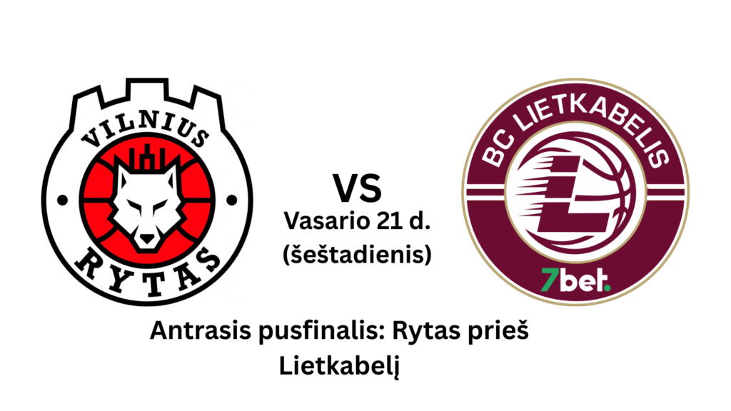 KMT finalo ketvertas Rytas vs Lietkabelis lažybos internetu