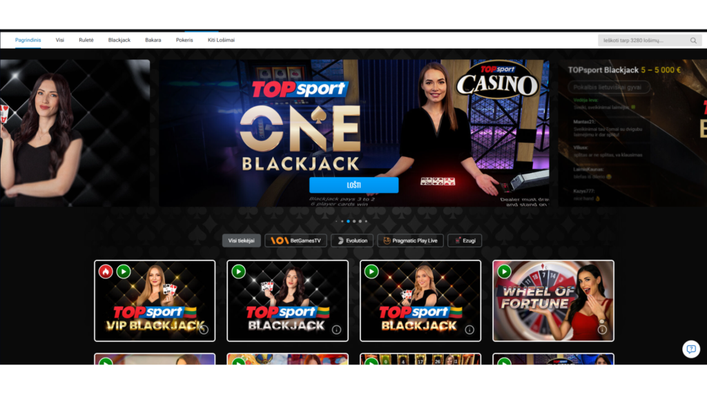 Topsport lažybos internetu gyvai kazino