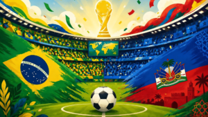Pasaulio futbolo čempionatas 2026 lažybos Brazilija vs Haitis