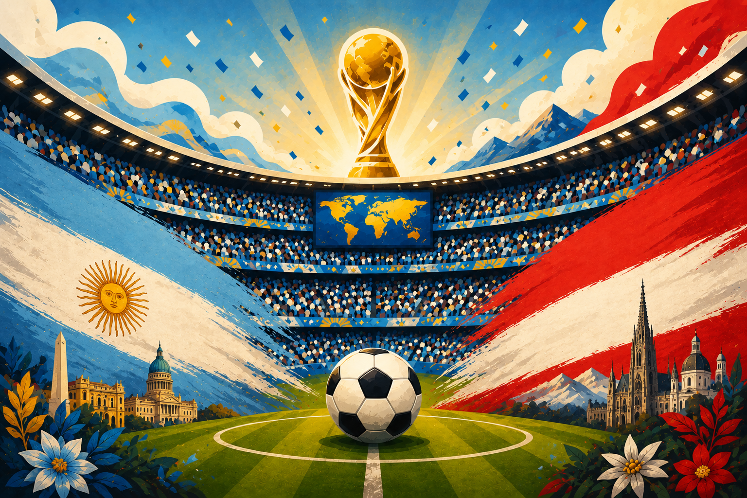 argentina austrija pasaulio futbolo čempionatas 2026