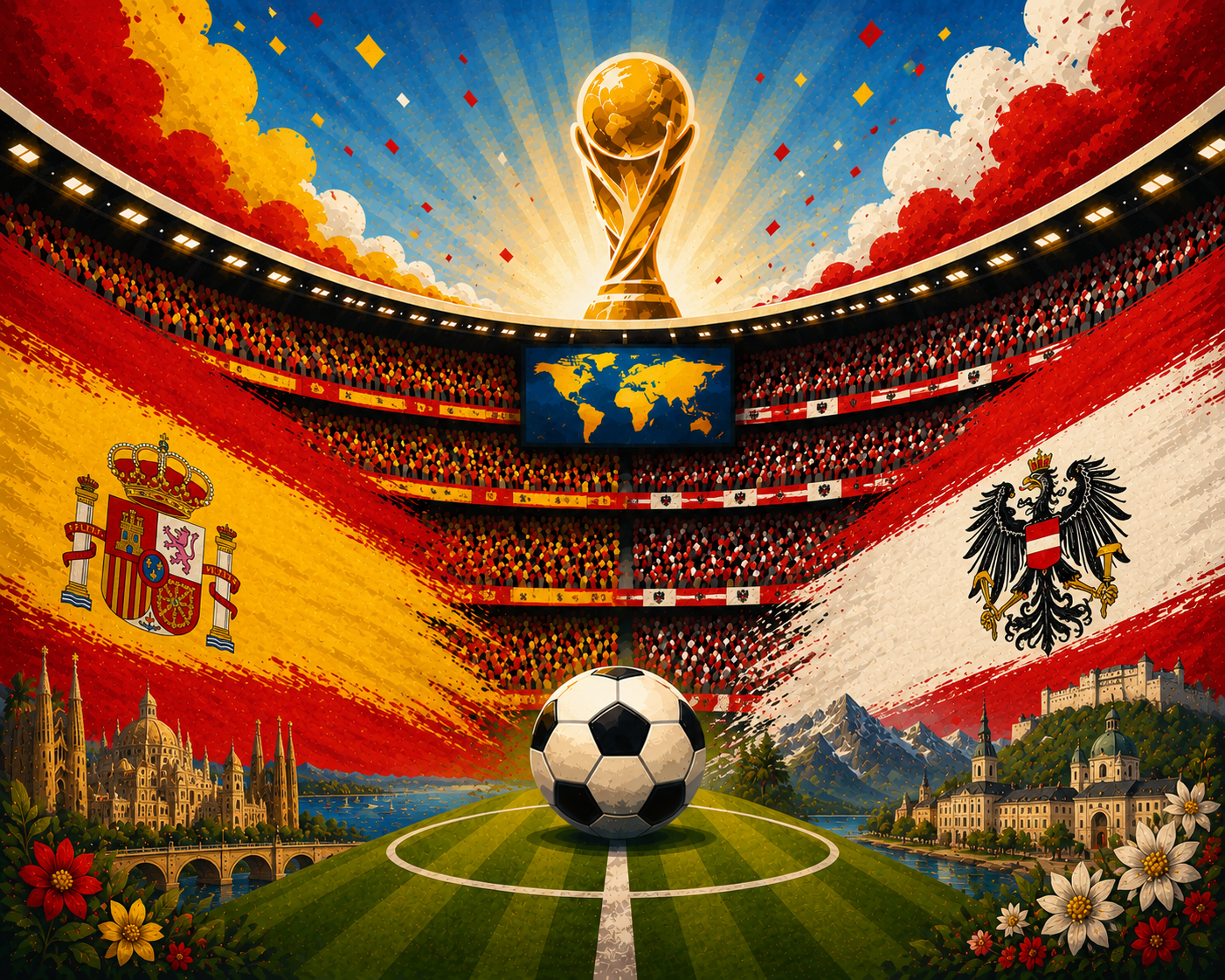 ispanija austrija pasaulio futbolo cempionatas 2026 prognoze