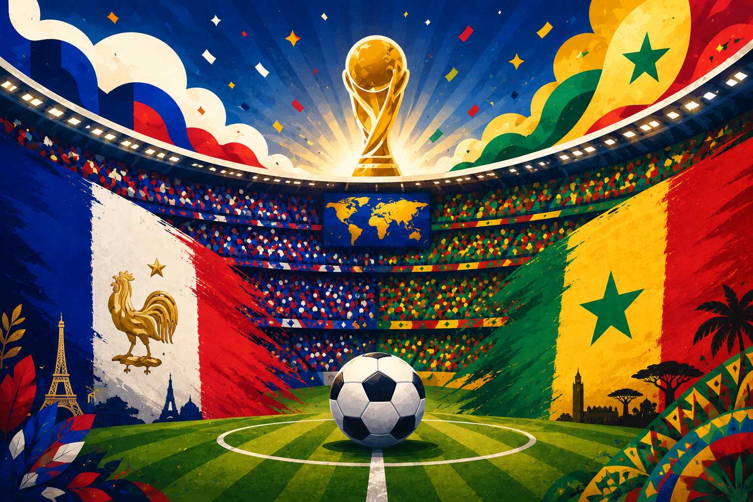 prancuzija senegalas pasaulio čempionatas 2026 prognozės