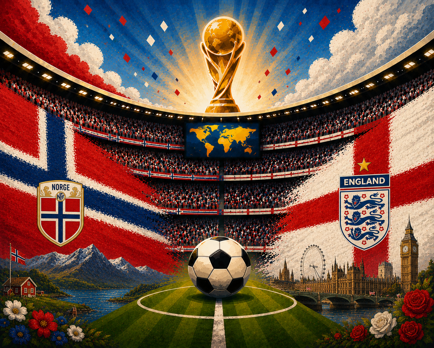 norvegija anglija pasaulio futbolo cempionatas 2026 ketvirtfinalis prognoze