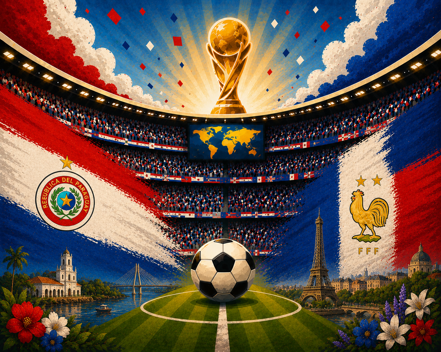 paragvajus prancuzija pasaulio futbolo cempionatas 2026 prognoze